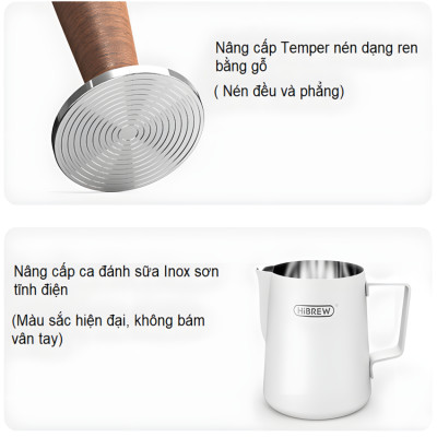 Máy pha cà phê Espresso chuyên nghiệp thương hiệu Mỹ cao cấp HiBREW H10 Plus - Hàng Nhập Khẩu