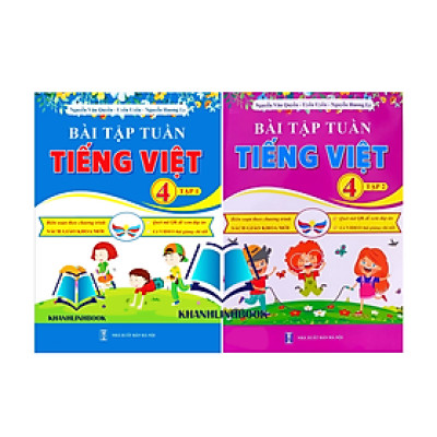 Sách - Combo Bài tập tuần tiếng việt 4 - tập 1 + 2 ( cánh diều )
