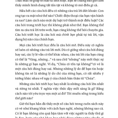 Triết Học Kỳ Thú Dành Cho Tuổi Mới Lớn - TRE