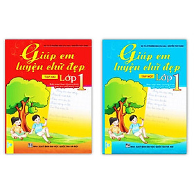 Sách - Combo giúp em luyện chữ đẹp lớp 1 ( Tập 1 + Tập 2 )