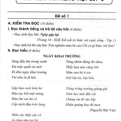 Sách bổ trợ_Bộ Đề Kiểm Tra Môn Tiếng Việt Lớp 3 (Dùng Kèm SGK Kết Nối Tri Thức Với Cuộc Sống)_HA