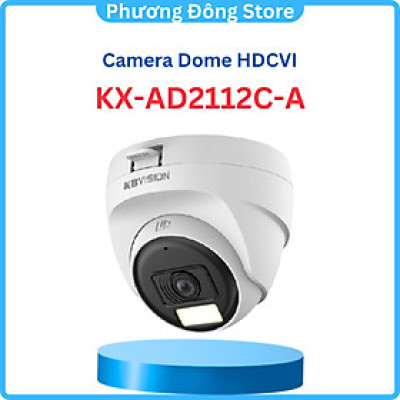 Camera Thân/Dome HDCVI KX-AD2111C-A/ KX-AD2112C-AFull Color ánh sáng kép thông minh 2.0MP - Hàng chính hãng