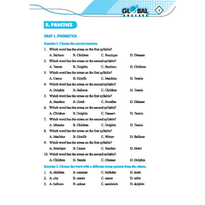 Sách - Global Success - Bài Tập Bổ Trợ Và Nâng Cao Tiếng Anh Lớp 5 - Có Đáp Án - Tập 1 - Minh Thắng