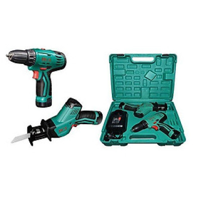 BỘ COMBO MÁY KHOAN PIN (ADJZ10-10EK) VÀ MÁY CƯA KIẾM DÙNG PIN (ADJF15EK) DCA ADKIT02EK - HÀNG CHÍNH HÃNG