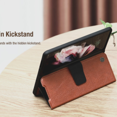 Bao Da dành cho Samsung Galaxy Z Fold 3 hiệu Nillkin Aoge Leather Cao Cấp - Hàng nhập khẩu