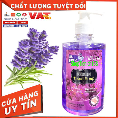 Nước rửa tay thảo mộc Premium Hand Soap Mr Fresh 500ml - an toàn cho da tay