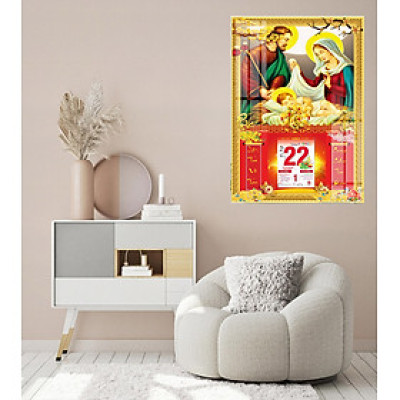 LICH TRÁNG GƯƠNG 2023 LỊCH NĂM QUÝ MÃO, CAO CẤP TRANH TREO TƯỜNG PVP-DL10187