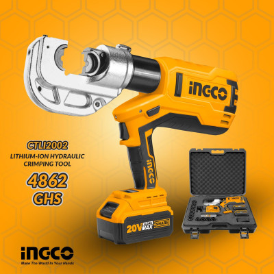 Máy ép COS thủy lực dùng pin Lithium 20V INGCO CTLI2002 - HÀNG CHÍNH HÃNG