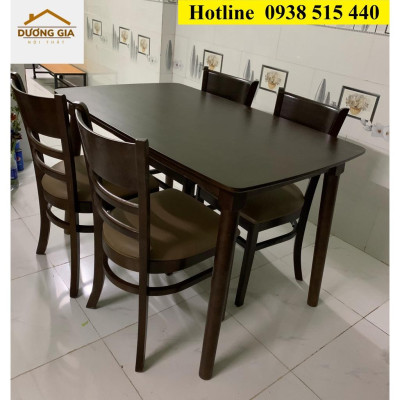 (Freeship) Bộ bàn ăn gia đình 4 ghế dài 1m2 giá rẻ chưa từng thấy