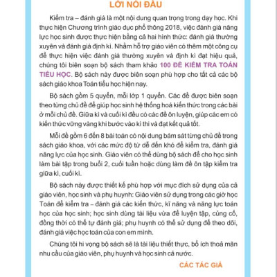 Sách - 100 Đề Kiểm Tra Toán 4 - Dùng Chung Cho 3 Bộ Sách Giáo Khoa Hiện Hành - ndbooks