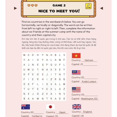 Level Up - 100 Trò Chơi Từ Vựng Tiếng Anh - Lớp 4