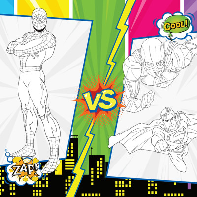 Tô Màu Rèn Luyện Iq Eq Cq - Super Heroes Siêu Anh Hùng - Tập 3 - Tặng Kèm Sticker