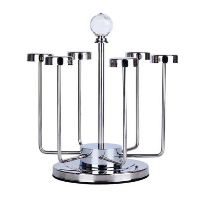  Giá úp ly, Giá úp cốc, Giá úp tiện lợi màu bạc Giá Úp Cốc Đẹp Để Bàn, LUXURY Giá Để Cốc Chén Inox Cao Cấp Xoay 360 Độ Sang Chảnh Và Tiện 