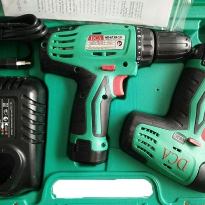 BỘ COMBO MÁY KHOAN PIN (ADJZ10-10EK) VÀ MÁY CƯA KIẾM DÙNG PIN (ADJF15EK) DCA ADKIT02EK - HÀNG CHÍNH HÃNG