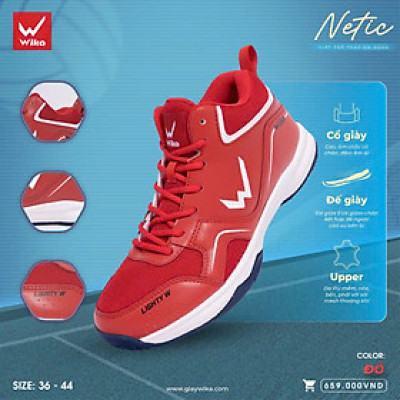 Giày bóng chuyền, bóng rổ Wika Netic - mẫu mới nhất 2024 - Hàng công ty
