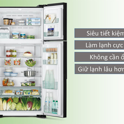 Tủ lạnh Hitachi Inverter 540 lít R-FW690PGV7 GBK