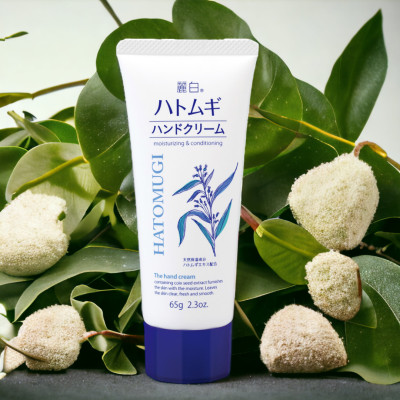 Kem Dưỡng Da Tay Ý Dĩ Chống Khô Nứt Nẻ 25905 Hatomugi Hand Cream (65 G)