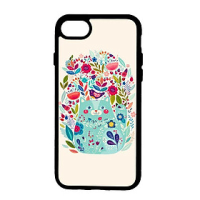 Ốp lưng dành cho Iphone 7 Họa Tiết Hoa Nền Trắng Hồng -Hàng Chính Hãng