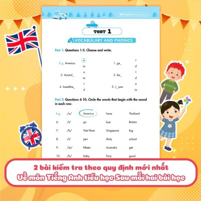 Sách - Big 4 Bộ Đề Tự Kiểm Tra 4 Kỹ Năng Nghe - Nói - Đọc - Viết Cơ Bản Và Nâng Cao Tiếng Anh Lớp 4 - Tập 1 - Megabook