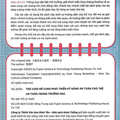 Phát Triển Kỹ Năng An Toàn Dành Cho Trẻ - Trò Chơi Mê Cung - An Toàn Trong Trường Học (Từ 2 - 8 Tuổi)