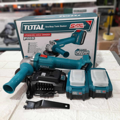 MÁY MÀI GÓC DÙNG PIN LITHIUM 20V (2 pin 4.0Ah và 1 sạc) TOTAL TAGLI201072 - HÀNG CHÍNH HÃNG