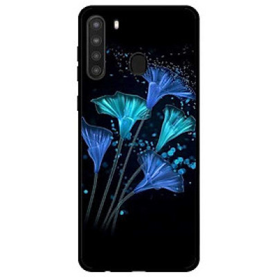 Ốp lưng dành cho Samsung Galaxy A21 mẫu Hoa Đêm Xanh