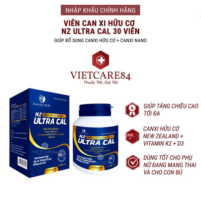 Bộ Sản Phẩm Nhập Khẩu Chăm Sóc Xương Khớp: Viên Uống Xương Khớp Go Glucosamine 1-A-Day 60 Viên Và 2 Hộp Viên Uống Canxi Hữu Cơ Nano NZ Ultra Cal 30 Viên