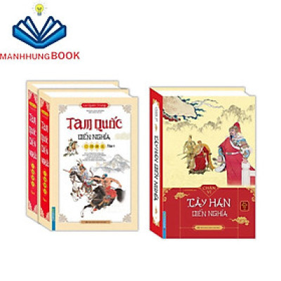 Sách - Combo 2c Tam quốc diễn nghĩa(2 tập) +tây hán diễn nghĩa