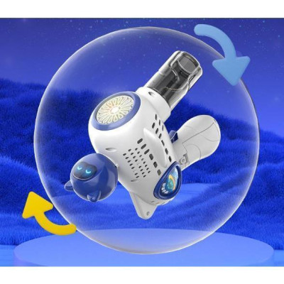 Đồ Chơi Bắn Bong Bóng Phi Hành Gia 15 Nòng Kèm Lọ Xà Phòng