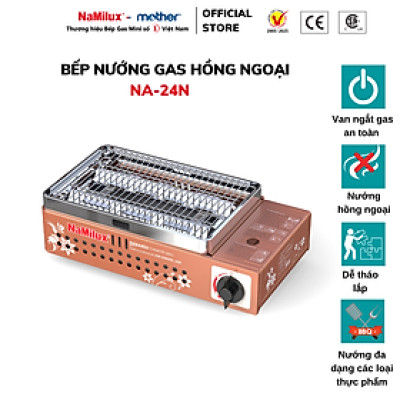 Bếp Nướng Hồng Ngoại NaMilux NA-24N I Tiện Lợi An Toàn Cho Mọi Gia Đình I Bảo Hành 06 Tháng I Hàng Chính Hãng