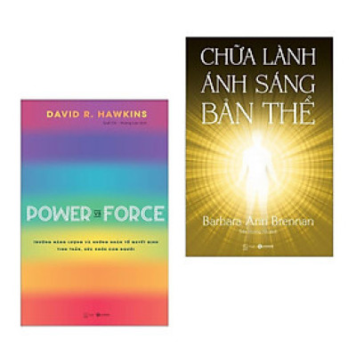 Sách - Combo 2 Cuốn: Chữa Lành Ánh Sáng Bản Thể + Power Vs Force - Trường Năng Lượng Và Những Nhân Tố Quyết Định Tinh Thần Và Sức Khỏe Con Người - Thái Hà Books