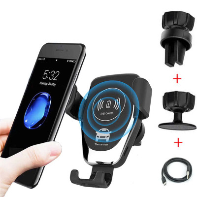 Đèn Ốp Trần Giá Đỡ Điệnn Thoại Kiêm Sạc Nhanh Không Dây 30W - Gắn Lỗ Thông Gió Xe Hơi & Xe Tải
