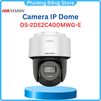 Camera IP HIKVISION Mini PT Smart Hybird Light 4MP DS-2DE2C400MWG-E đèn kép 4MP, Tích hợp Micro, phát hiện người ,.-Hàng chính hãng