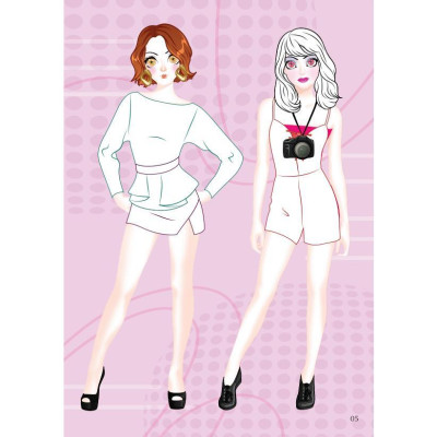 Sách - Dán Hình Sticker Trong Suốt & Tô Màu Búp Bê - Nhà Thiết Kế Thời Trang - Quyến Rũ - Việt Thư