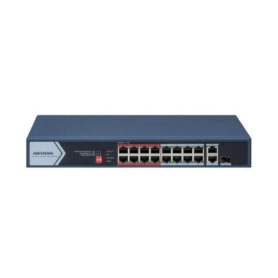 Switch mạng thông minh 16 cổng PoE HIKVISION DS-3E1318P-EI/M - Hàng chính hãng