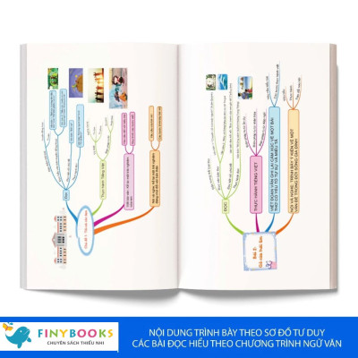 Sách - Combo Làm chủ kiến thức bằng sơ đồ tư duy lớp 6 Toán - Ngữ Văn - Tiếng Anh