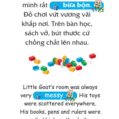 Sách Truyện Tranh Song Ngữ Việt Anh Cho Bé - Đồ Đạc Gọn Gàng Sẵn Sàng Sử Dụng