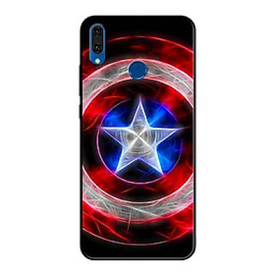 Ốp Lưng in cho Huawei Y9 2019 Mẫu Khiên Đội Trưởng 1 - Hàng Chính Hãng