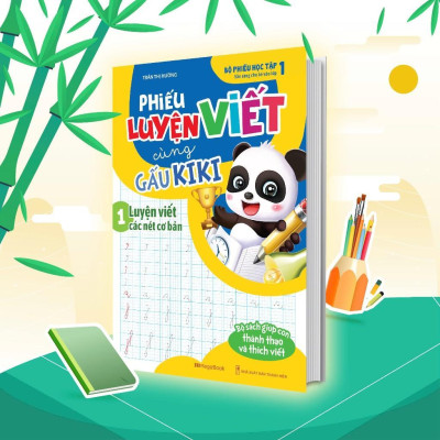 Sách - Bộ Phiếu Học Tập Cùng Gấu Kiki - Combo 9 Cuốn - Megabook