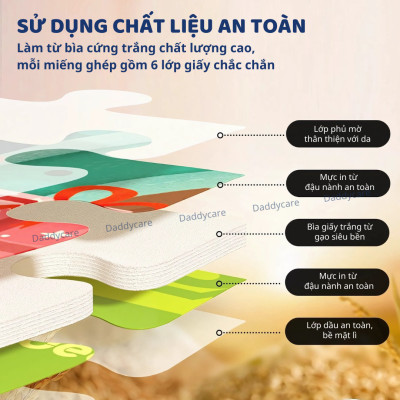 Xếp Hình Cho Bé 3, 4, 5 Tuổi cấp độ Mideer puzzles Level Up 2 Animal đồ chơi trí tuệ cho bé