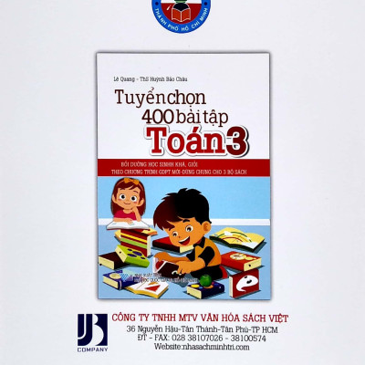 Tuyển Chọn 400 Bài Tập Toán 3 (Theo Chương Trình GDPT Mới - Dùng Chung Cho 3 Bộ Sách)