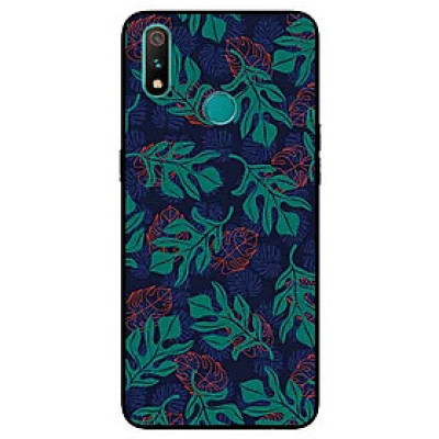Ốp Lưng in cho Realme 3 Pro Mẫu Hoa Văn Lá - Hàng Chính Hãng