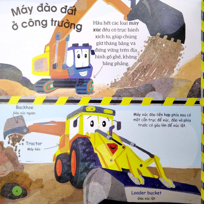 Busy Machines - Digger: Những Cỗ Máy Năng Nổ - Máy Đào Đất (Song Ngữ Anh - Việt)
