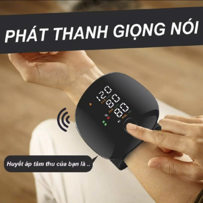 Máy Đo HuyếttÁp CổTay Thông Minh, Màn Hình LED, GiọngNói Tiếng Việt, Bản Sạc Pin Tiện Lợi đèn pha led ốp trần