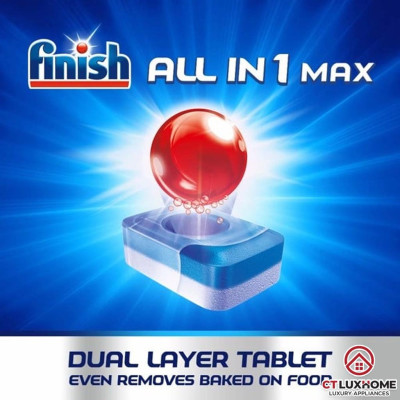 Viên rửa chén bát Finish All In One Max loại 22 viên, 48 viên, 80 viên 