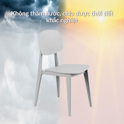 Ghế nhựa đúc Vera nhập khẩu