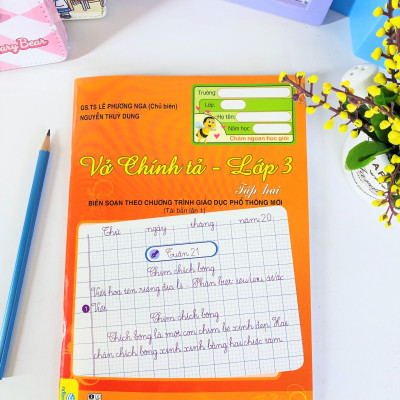Sách - Combo 2 cuốn Vở Chính Tả Lớp 3 (Biên soạn theo CT GDPT mới) - ndbooks