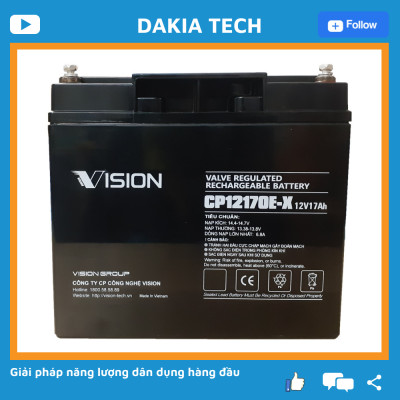 Ắc quy Vision CP12170E-X 12V 17Ah