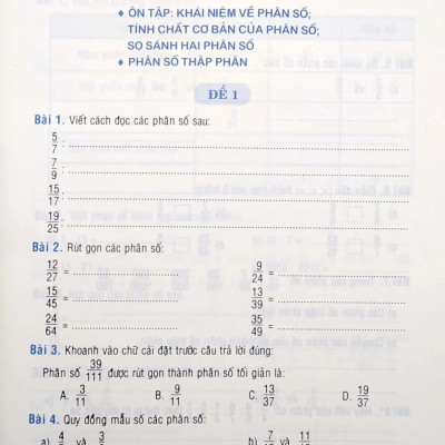 Tuyển Chọn Đề Ôn Luyện Và Tự Kiểm Tra Toán Lớp 5 (ML)