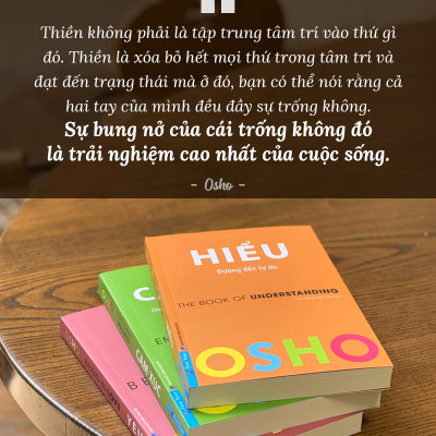 Combo OSHO Cảm Xúc + OSHO Trưởng Thành + OSHO Hiểu